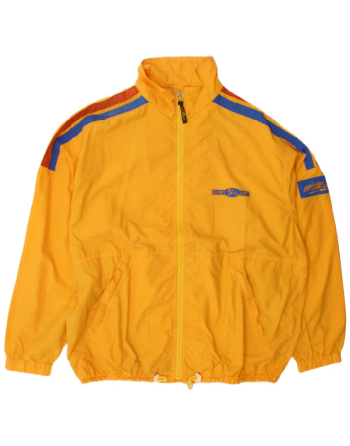 Giacca da ginnastica da uomo Mito grande in cotone color block giallo