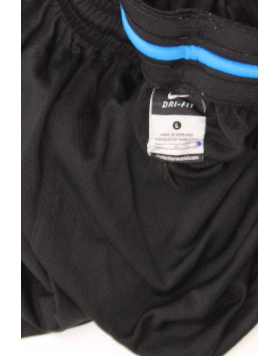 Pantaloncini sportivi Nike da uomo con grafica regolare, grandi, in poliestere color block nero