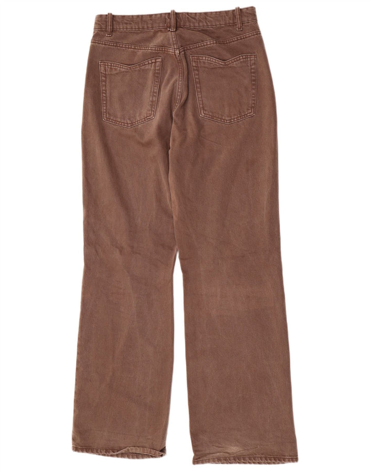 Jeans dritti da donna Zara W30 L33 cotone marrone