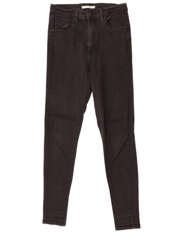 Levi's Womens Mile High Super Skinny Jeans W29 L30 Grey Cotton