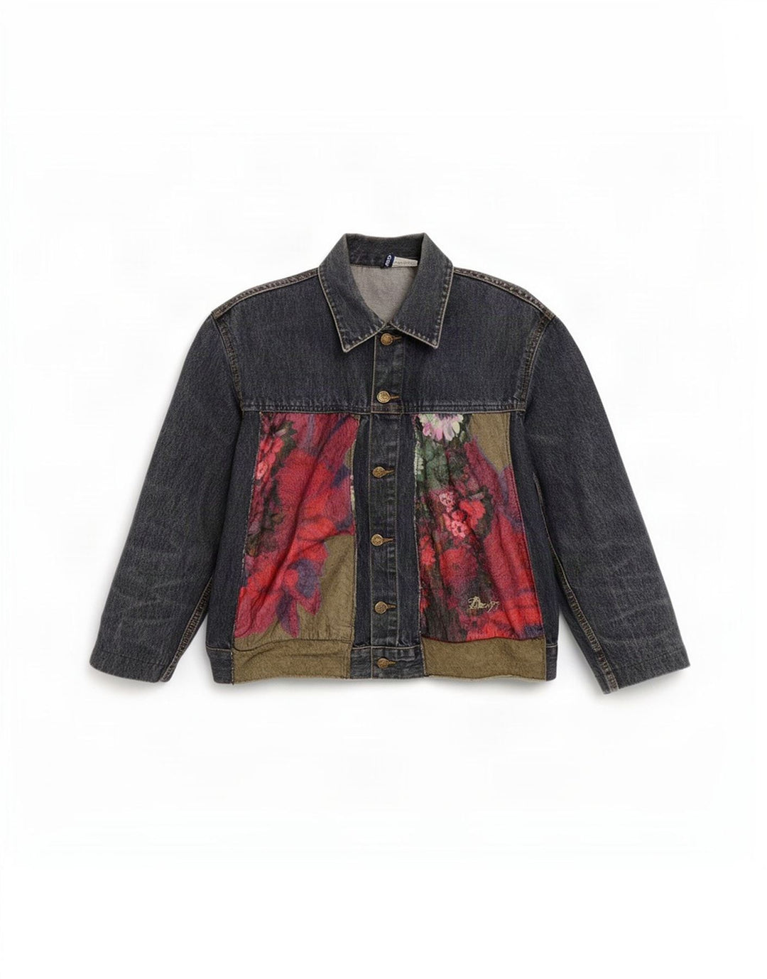 Giacca in denim Divided da donna di H&M UK 14 Cotone floreale blu medio