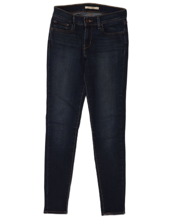Jeans Levi's da donna 710 super skinny W27 L30 cotone blu navy