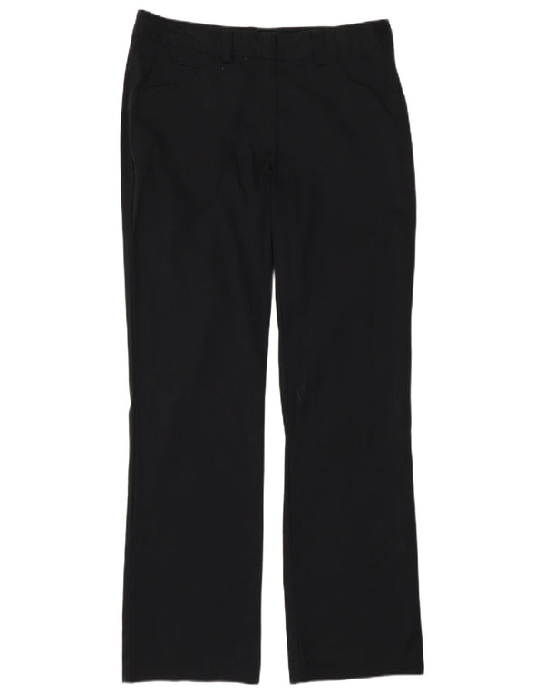 Pantaloni casual dritti da donna Nike UK 10 Small W32 L30 cotone nero