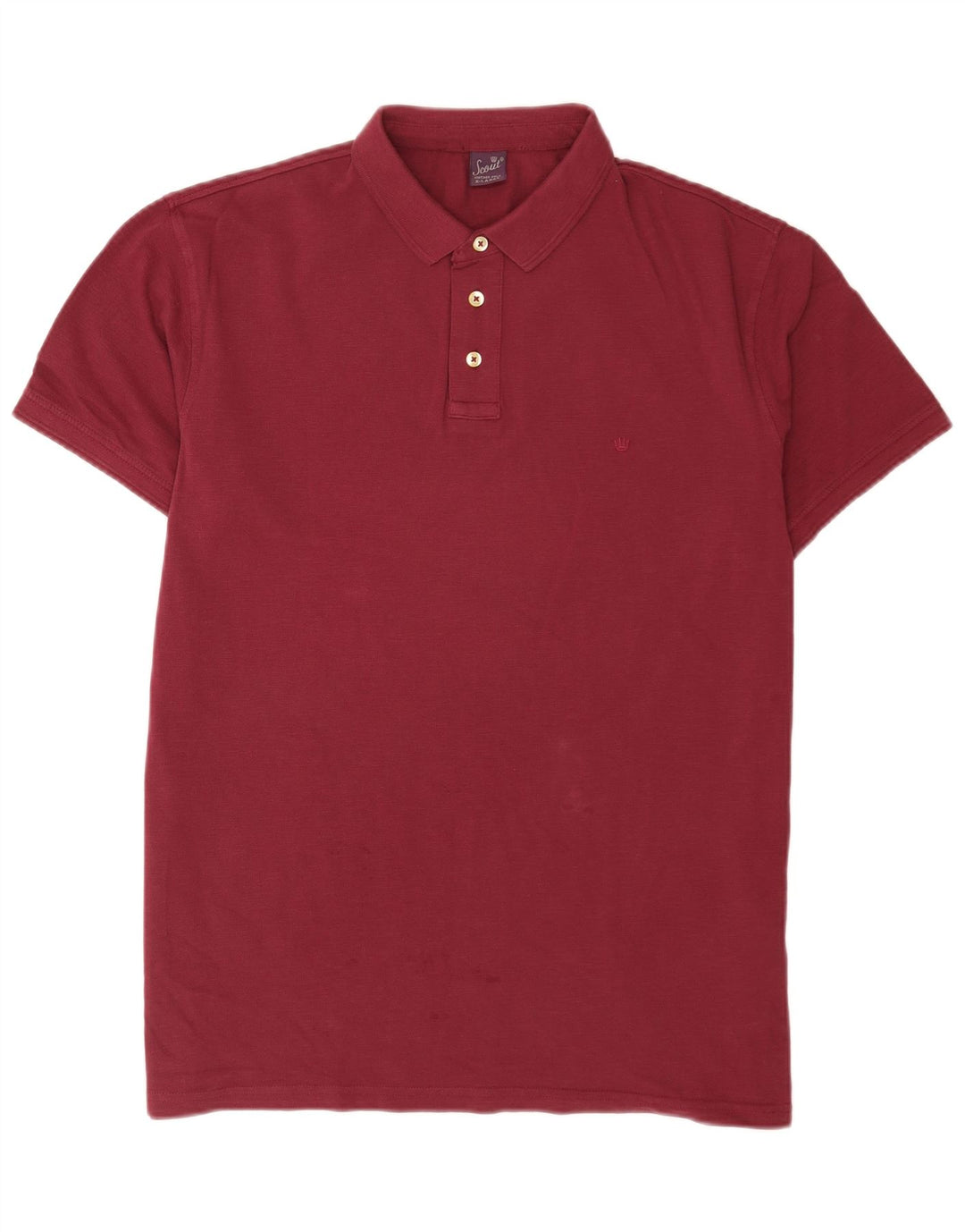 Polo da uomo Scout XL in cotone marrone