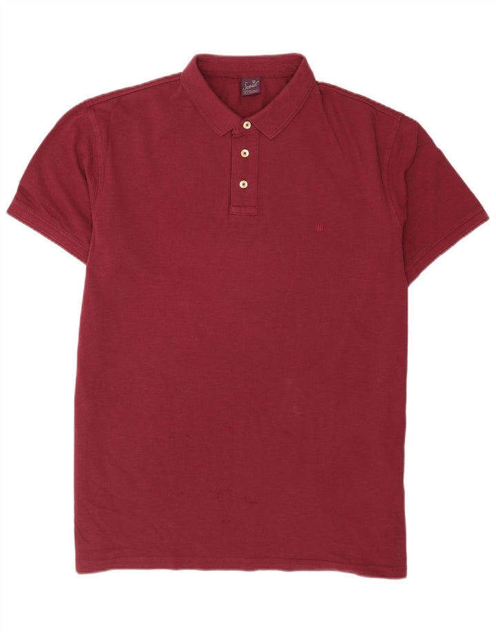 Polo da uomo Scout XL in cotone marrone