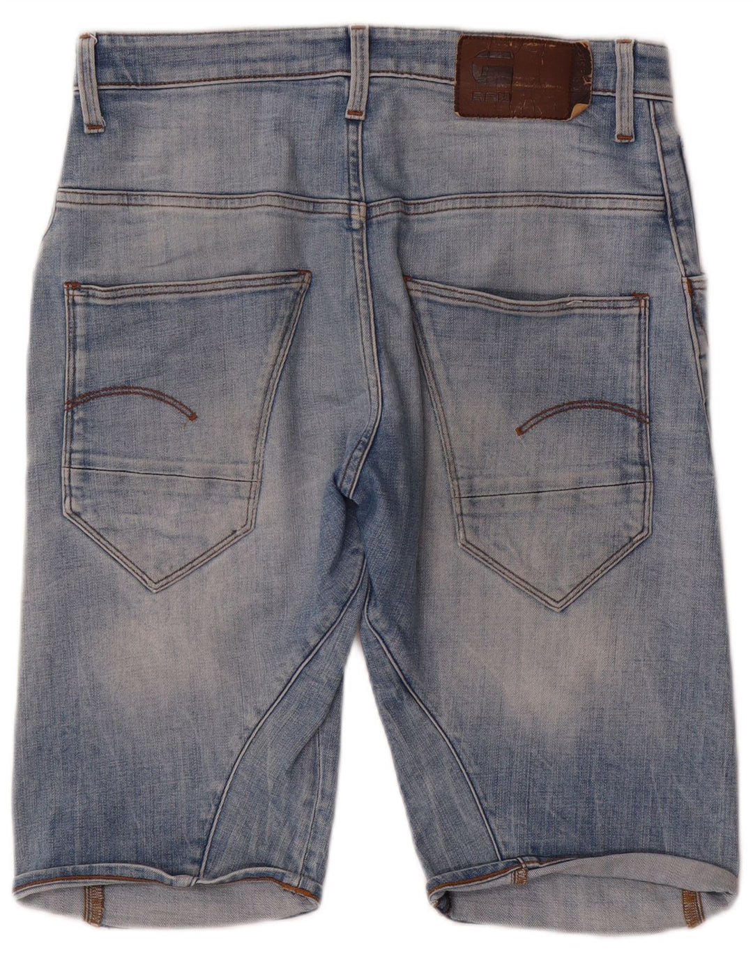 Pantaloncini di jeans da uomo G-Star W31 cotone blu medio