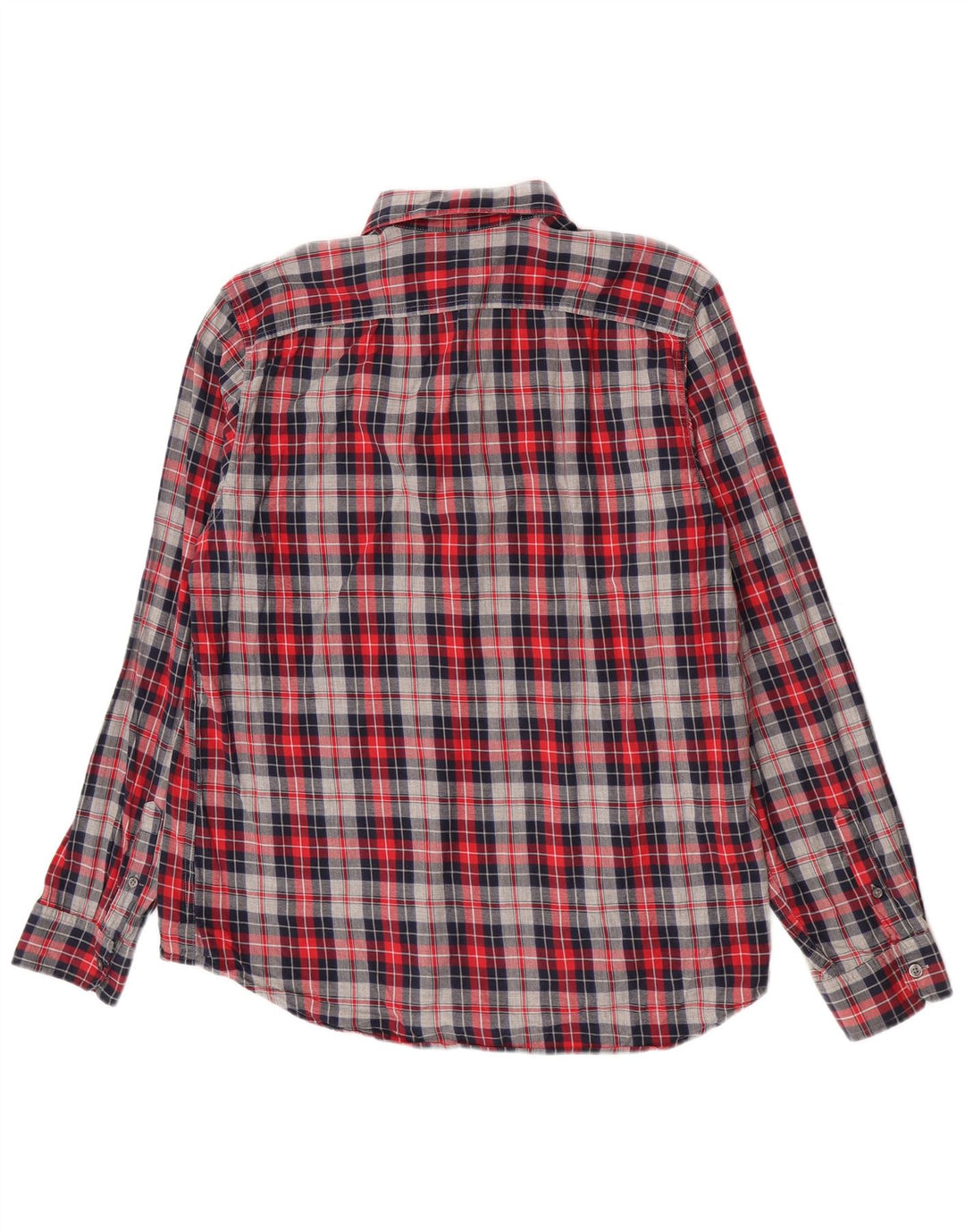 Gap Camicia da uomo in flanella di cotone a quadri rossi grandi