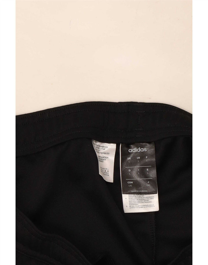 Pantaloni da tuta Adidas Climalite da uomo grandi in poliestere nero