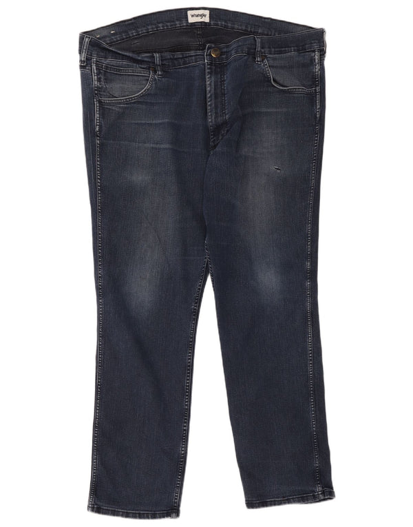 Jeans dritti da uomo Wrangler Greensboro W46 L34 cotone blu navy