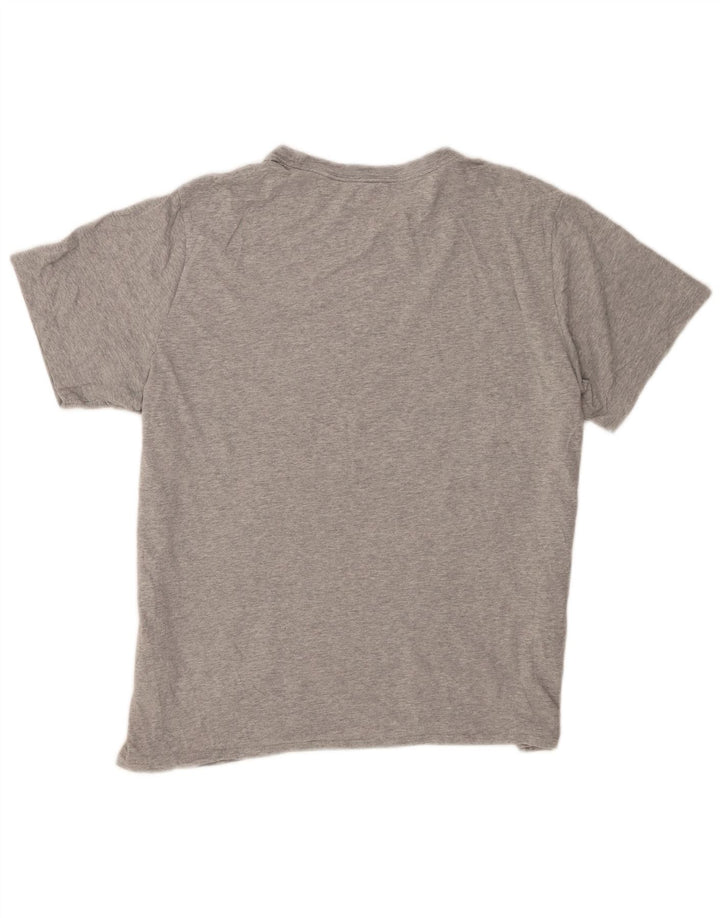 T-shirt da uomo Nike Top grande in cotone chiazzato grigio