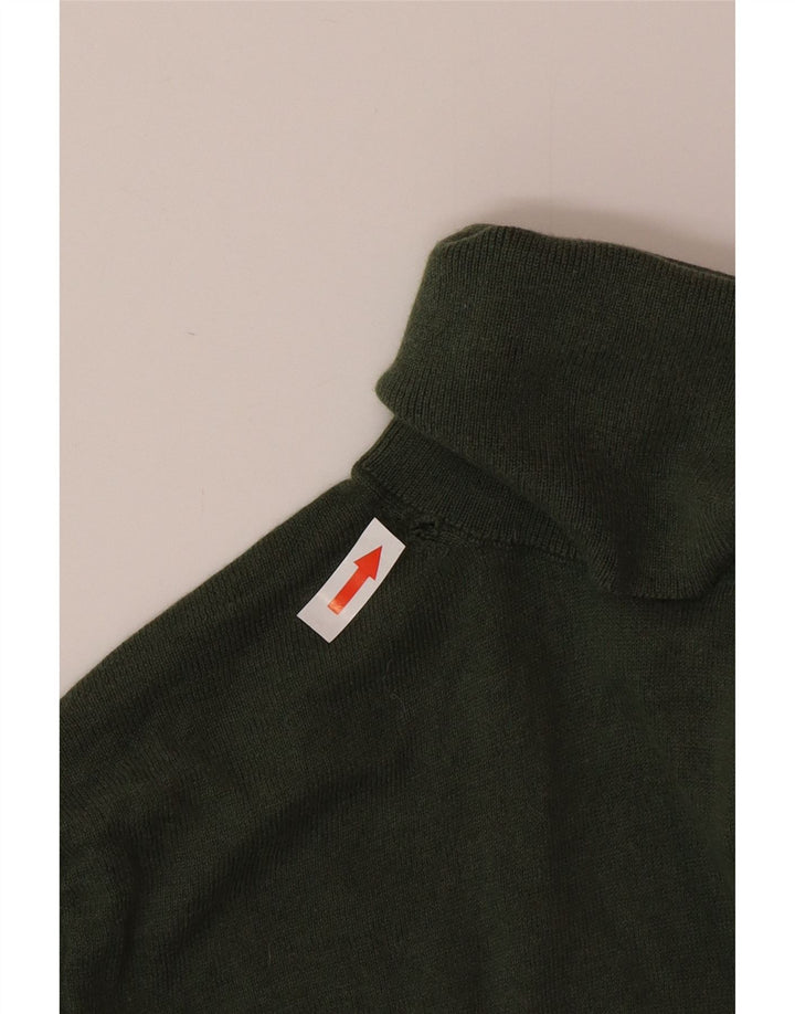 Maglione maglione da donna a collo alto Massimo Dutti UK 12 Seta verde medio
