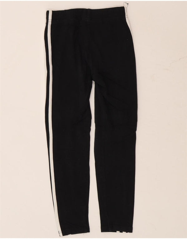 Leggings Adidas Bambina 9-10 Anni Cotone Nero
