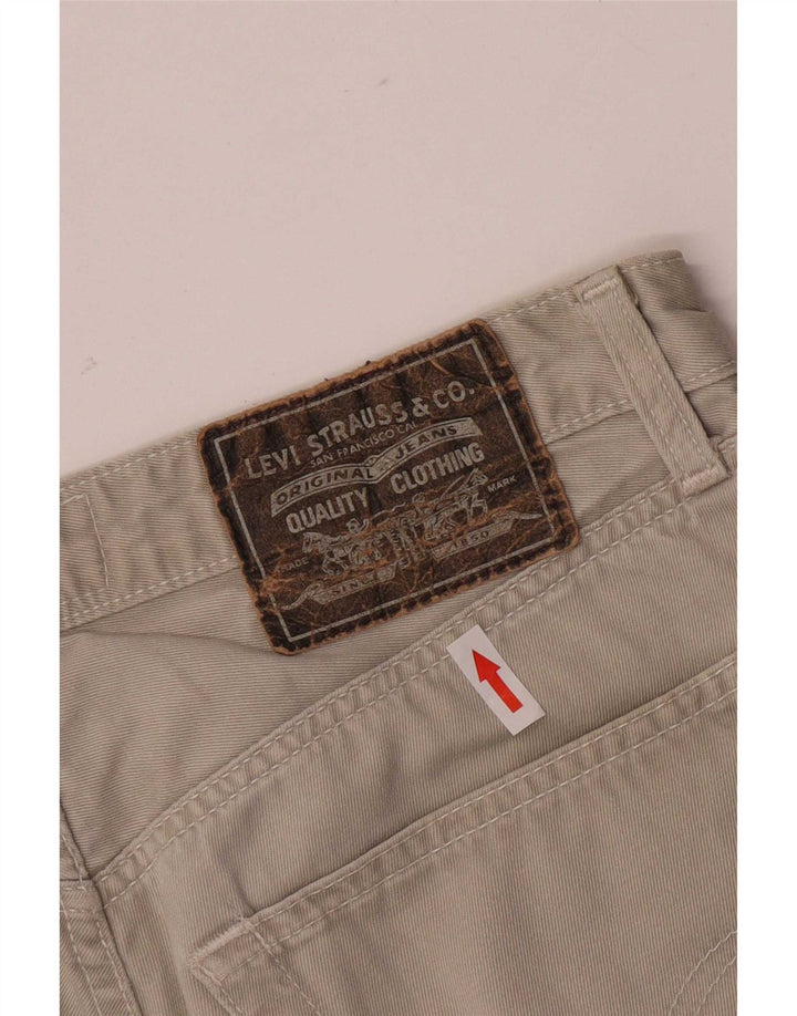 Levi's Pantaloncini di jeans regolari da uomo grandi W33 Cotone beige