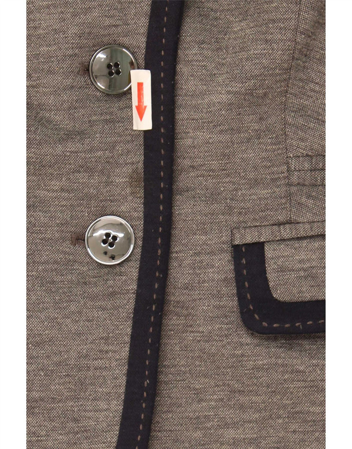 Giacca blazer da donna Marks & Spencer Autograph a 2 bottoni UK 12 Grigio medio
