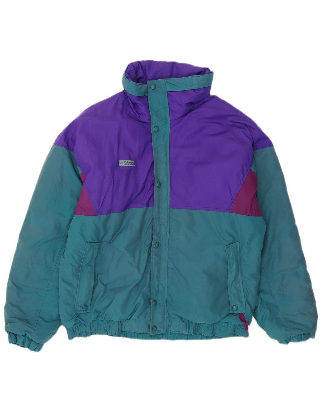 Giacca da sci con cappuccio da uomo Columbia UK 40 Large multicolore Colourblock