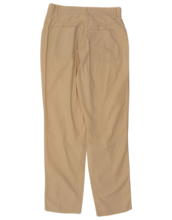 Pantaloni casual affusolati da donna vintage IT 44 medio W28 L27 Beige