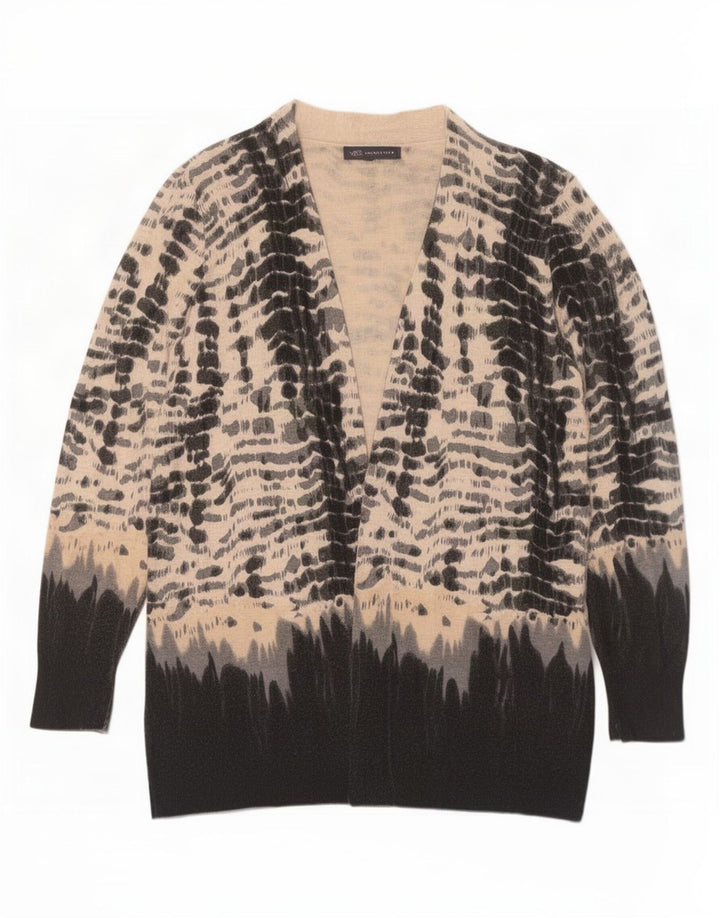 Maglione cardigan lungo da donna Marks & Spencer UK 16 grande multicolore