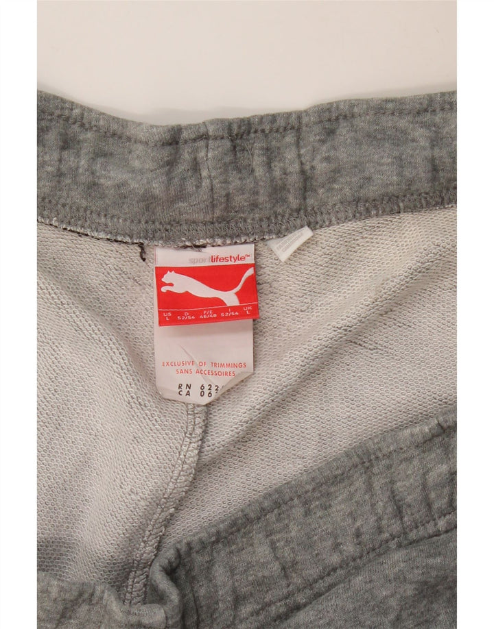 Pantaloni da tuta da uomo PUMA Joggers grandi in cotone chiazzato grigio