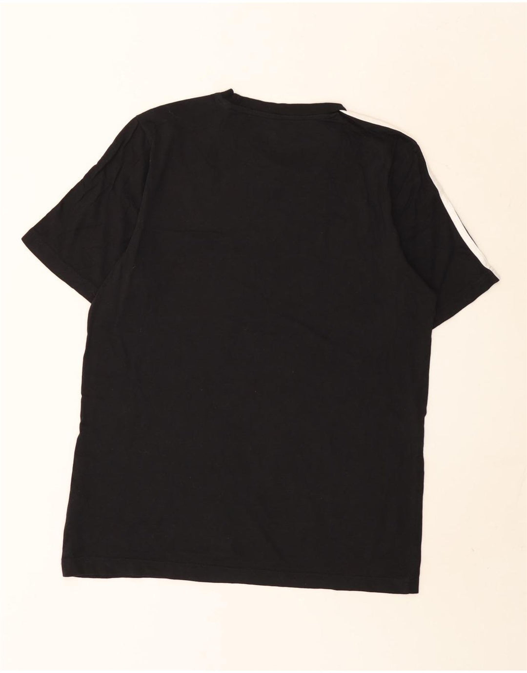 T-shirt Adidas da uomo Top media in cotone nero