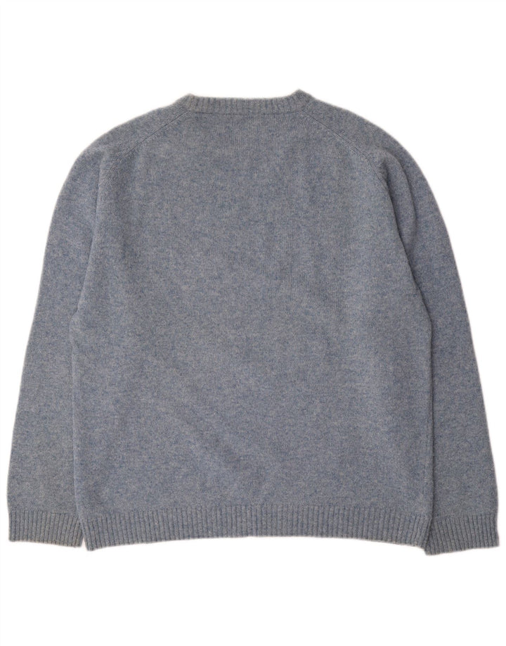 DIADORA Mens Crew Neck Jumper Sweater XL Blue Polyamide