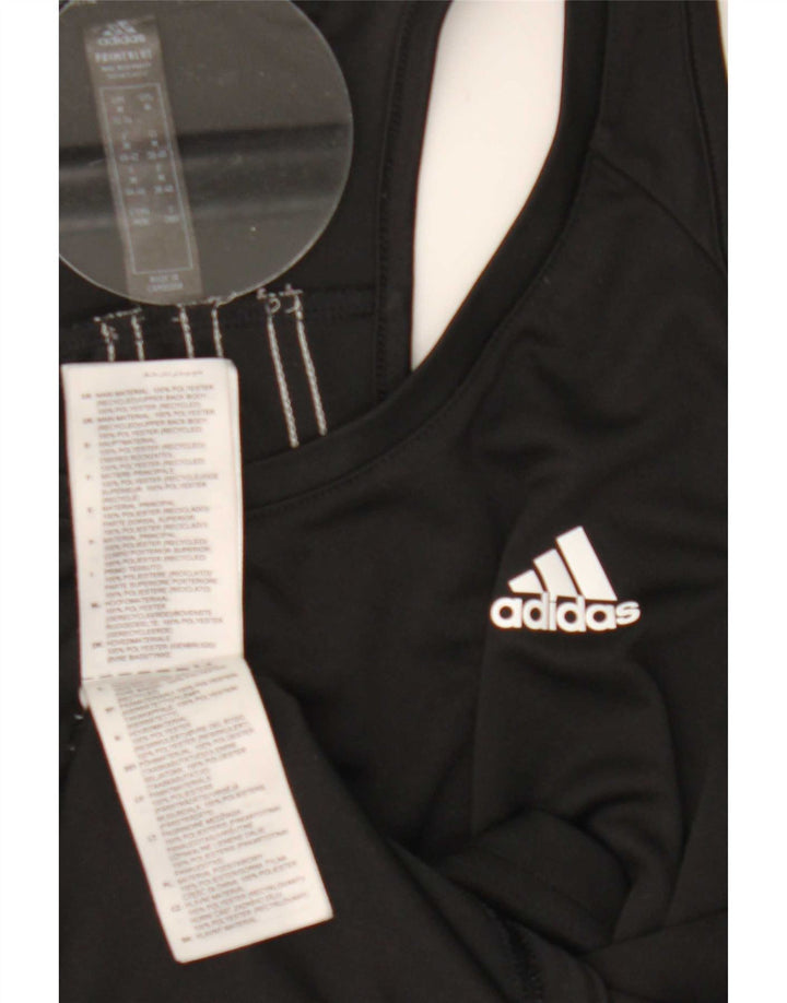 Canotta Adidas Aeroready da donna UK 12/14 poliestere nero medio