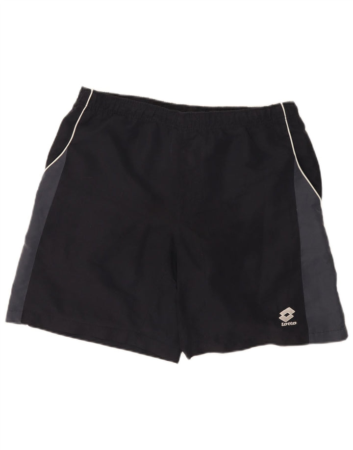 Pantaloncini sportivi da uomo Lotto Medium Black Colourblock