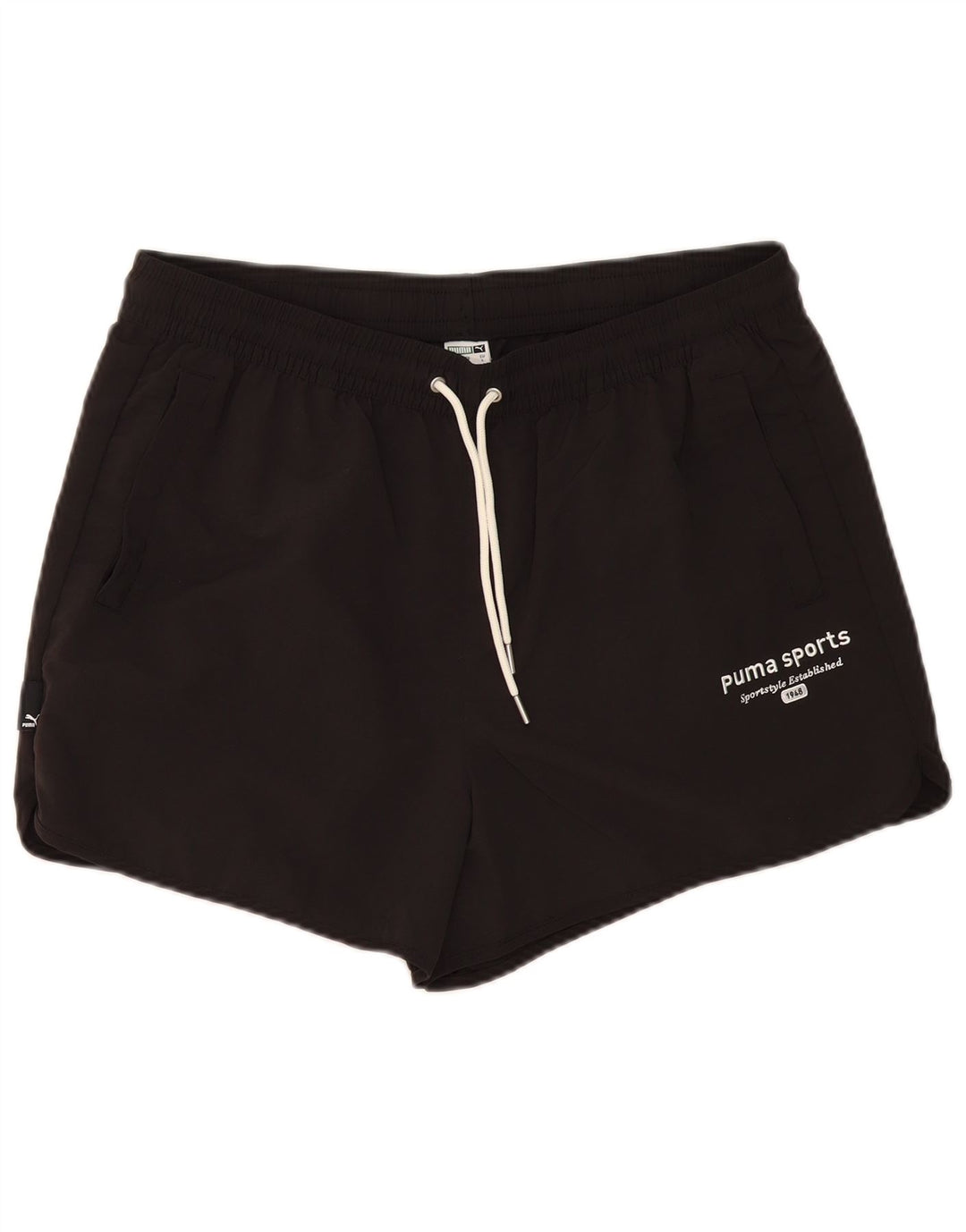 Pantaloncini sportivi da uomo Puma grandi in nylon nero