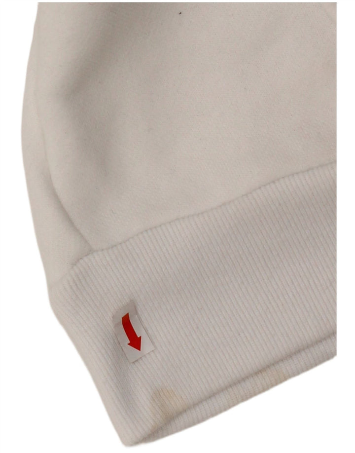 Maglione con cappuccio da uomo HOLLISTER grande in cotone bianco