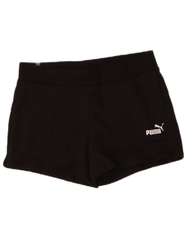 Pantaloncini sportivi da donna Puma UK 16 grandi cotone nero
