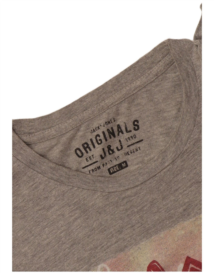 Maglietta grafica da uomo Jack & Jones Top grigio medio