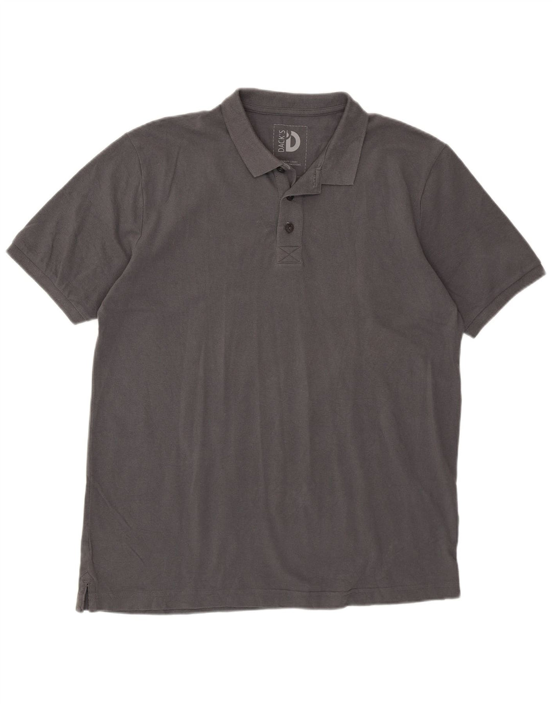 Polo da uomo Dack's Large in cotone grigio