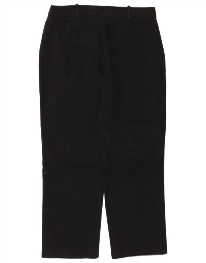 Pantaloni corti dritti da donna Zara medi W28 L26 cotone nero