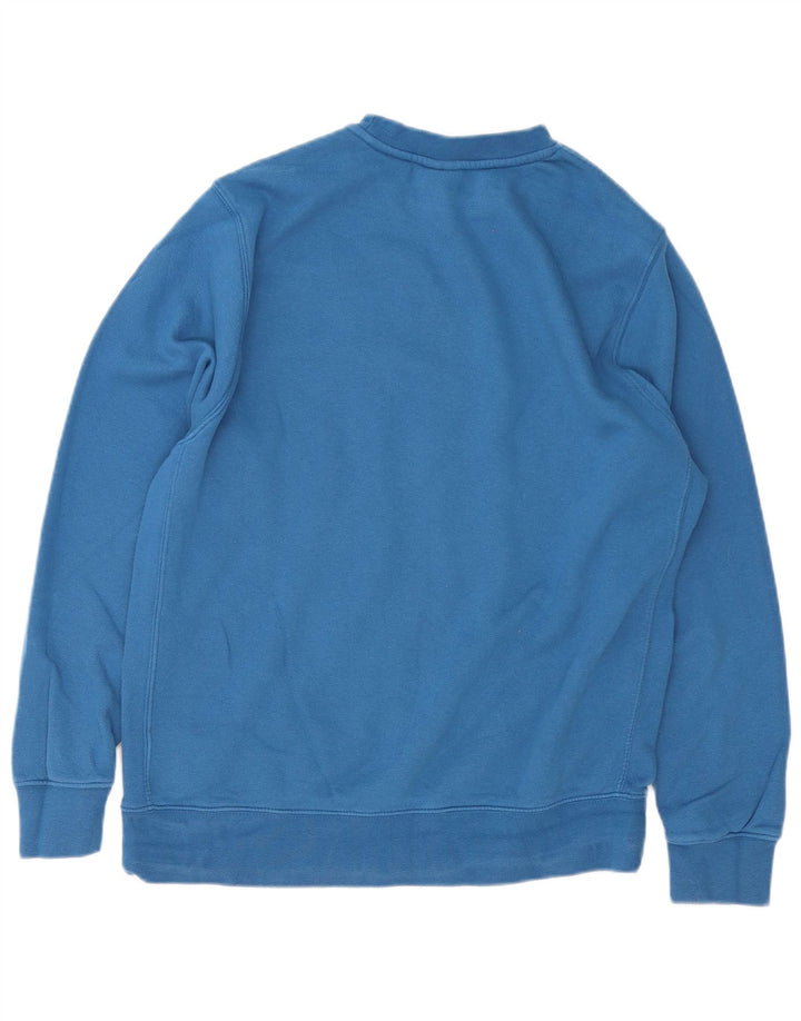 Felpa Nike Uomo Maglione Large Blu Cotone