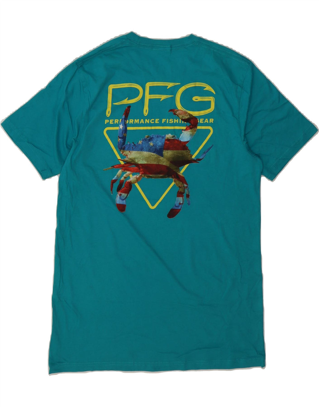 T-shirt grafica da uomo COLUMBIA Top in cotone turchese medio