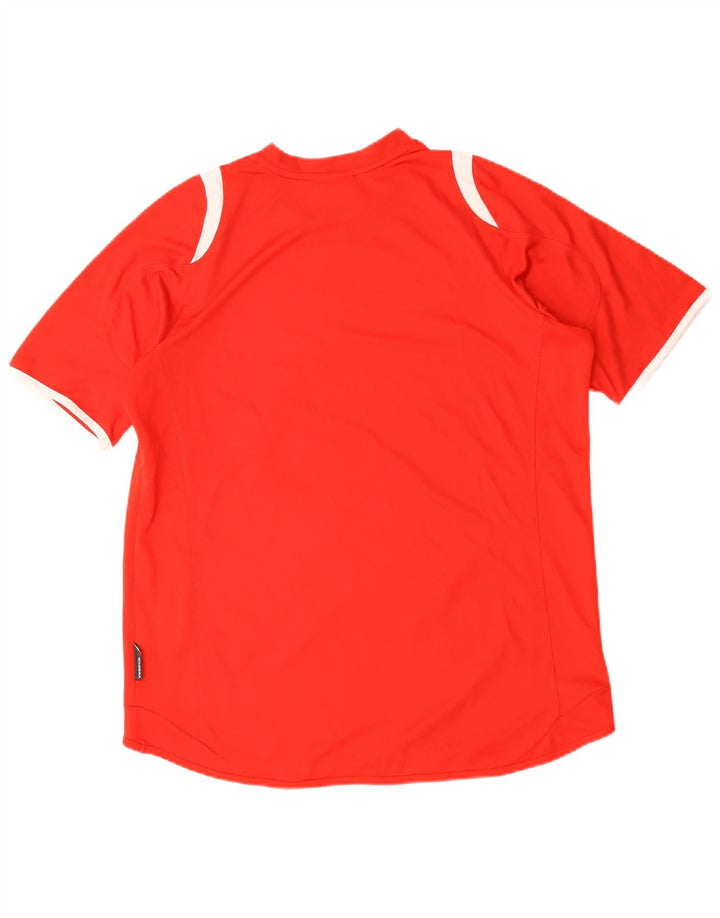 T-shirt grafica da uomo Diadora Top XL Poliestere color block rosso