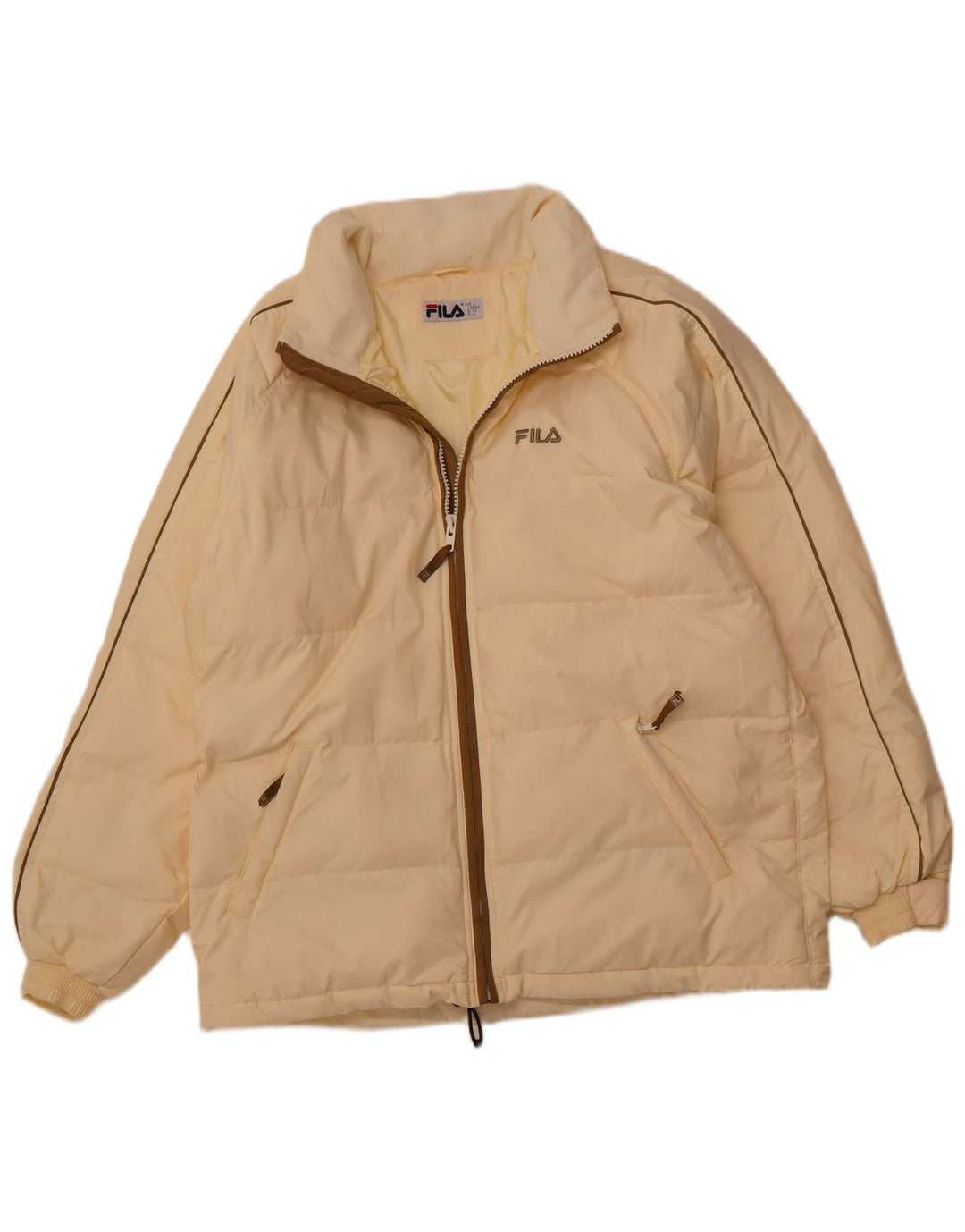 FILA Giacca imbottita da uomo UK 40 Large Giallo Poliestere