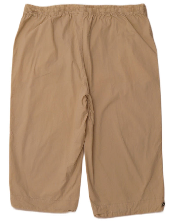 ELLESSE Pantaloncini sportivi bermuda da uomo di grandi dimensioni in cotone beige