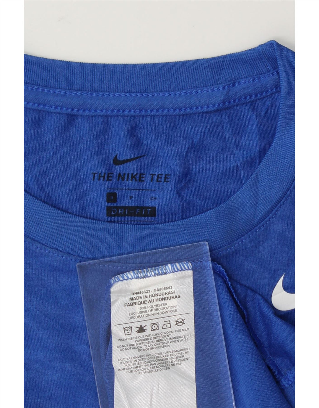 NIKE Womens Dri Fit T-Shirt Top UK 10 Small Blue Polyester Vintage Nike and Second-Hand Nike from Messina Hembry 