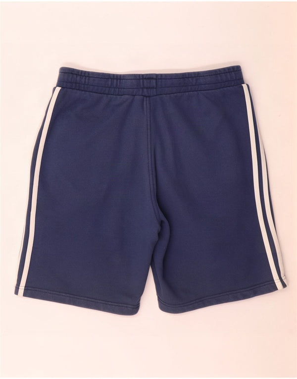 Pantaloncini sportivi Adidas da uomo di grandi dimensioni in cotone blu navy
