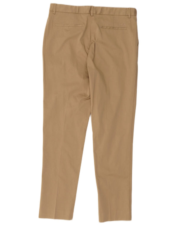 Pantaloni chino slim da donna Gant UK 12 medi W32 L27 Cotone beige