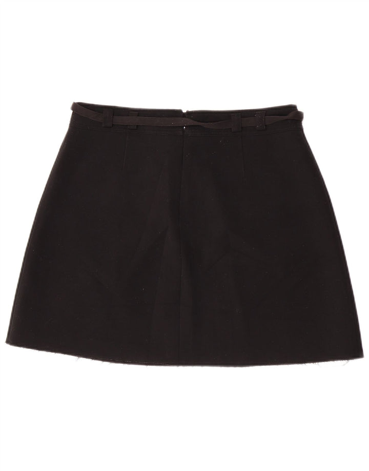 Minigonna da donna Marks & Spencer UK 14 grande W30 poliestere nero