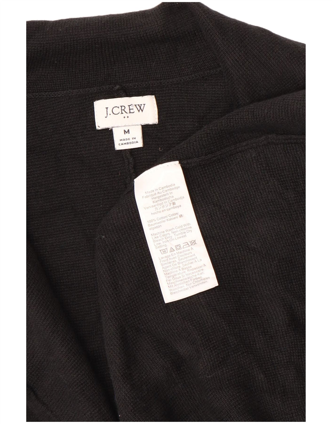 J. CREW Giacca blazer a 2 bottoni da donna UK 14 cotone nero medio