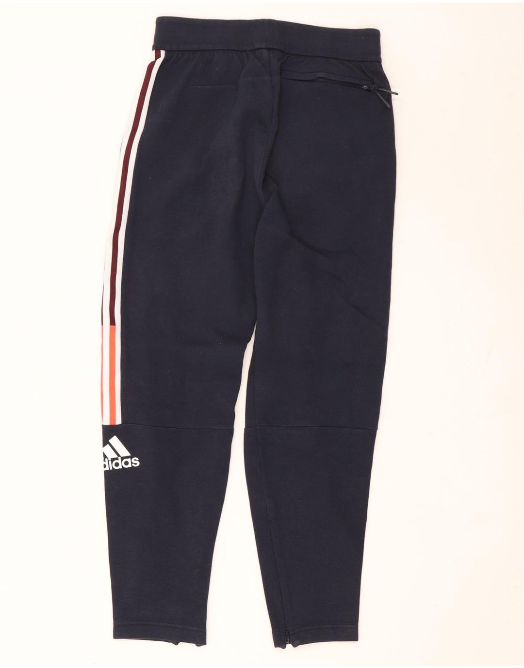 Pantaloni da tuta da uomo Adidas Small in poliestere blu navy