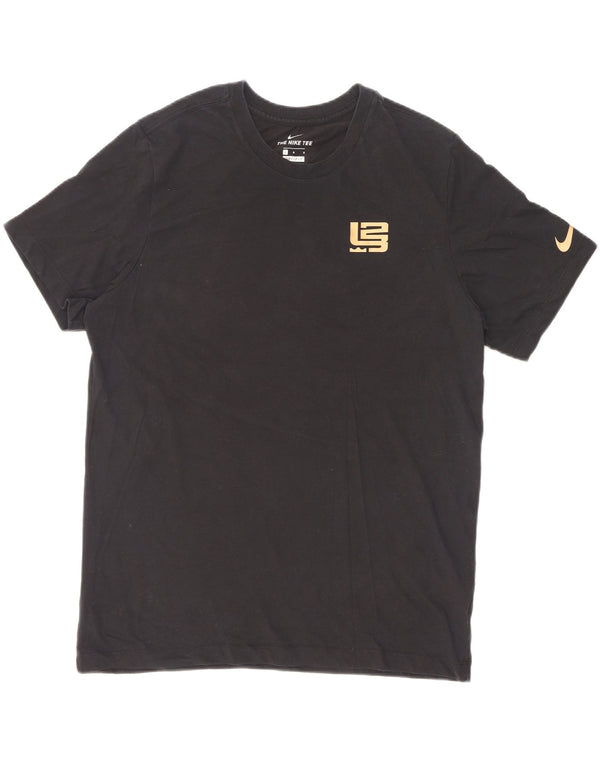 T-shirt grafica Nike Dri Fit da uomo, grande, in cotone nero