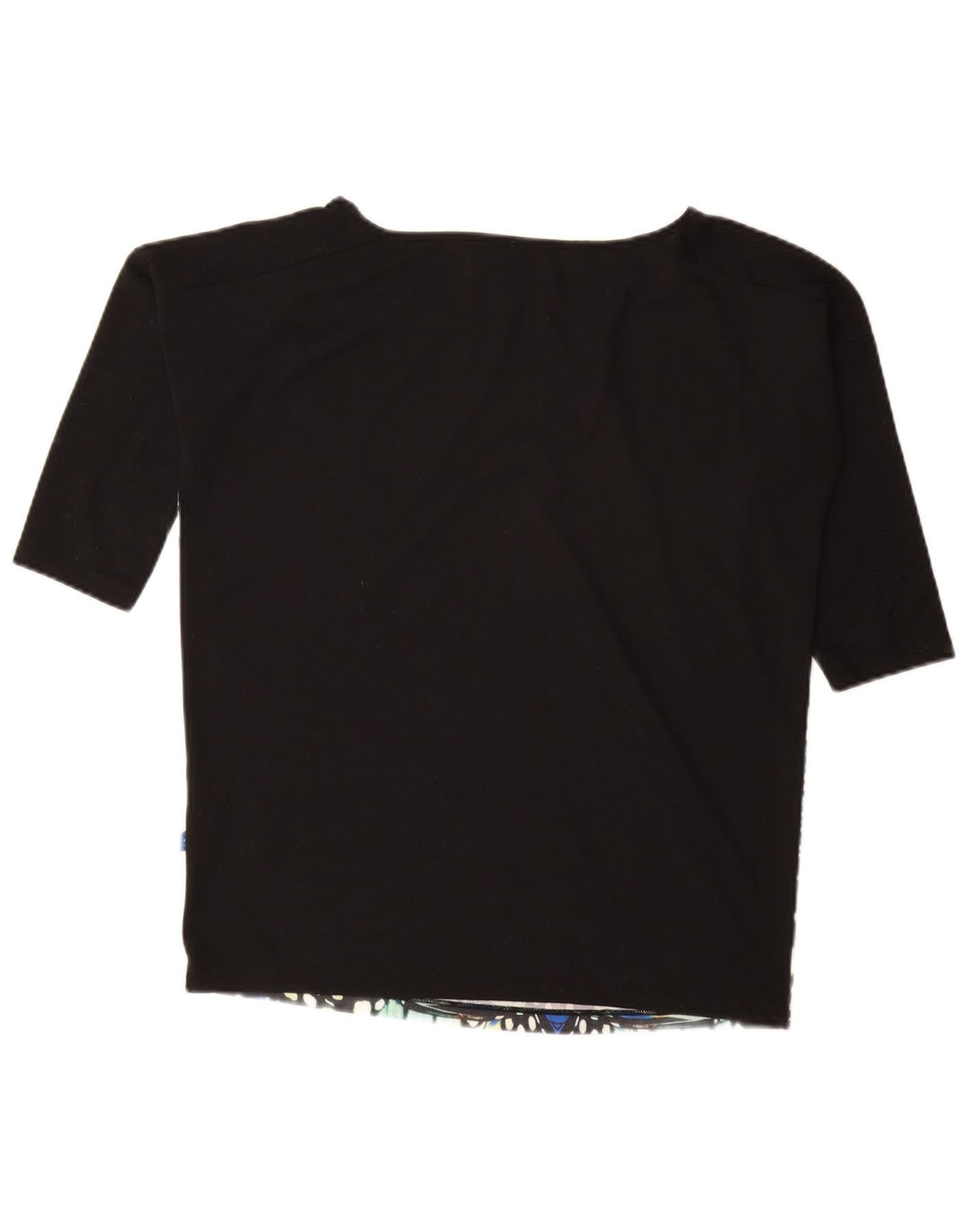 Maglietta grafica da donna Adidas manica 3/4 UK 8 piccola farfalla multicolore