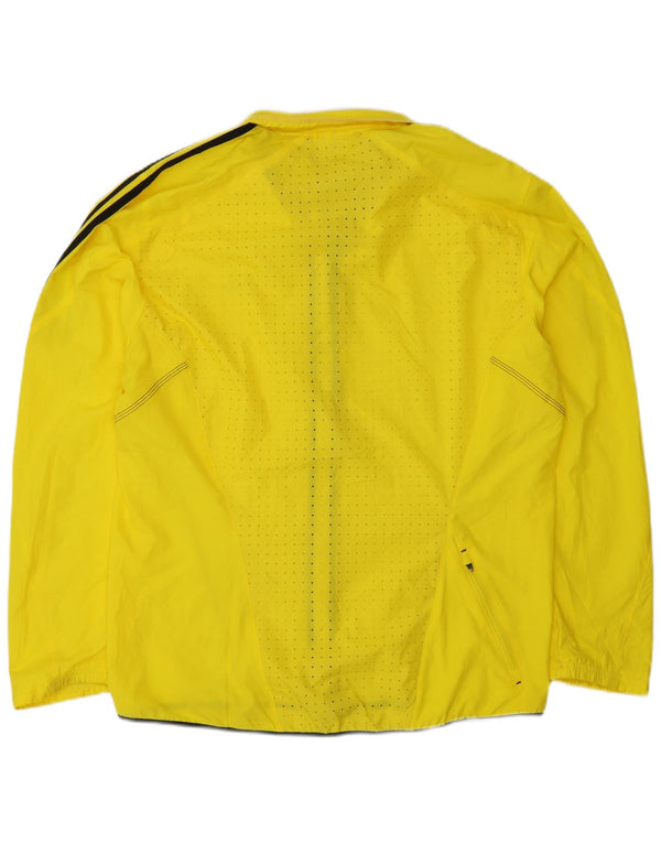 Giacca antipioggia Adidas Clima Proof da uomo UK 40 Large Giallo Poliestere