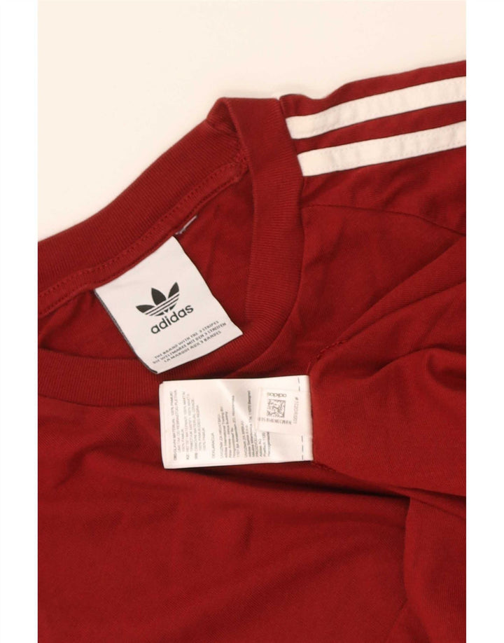T-shirt Adidas da uomo Top Small rossa in cotone