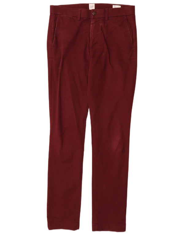Pantaloni chino skinny da uomo Gap W30 L32 in cotone bordeaux