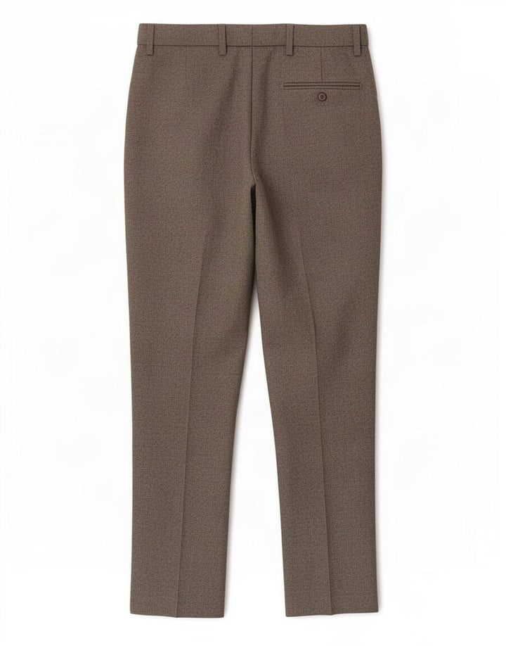 Pantaloni da abito regolari dritti da uomo Marks & Spencer W36 L31 poliestere grigio