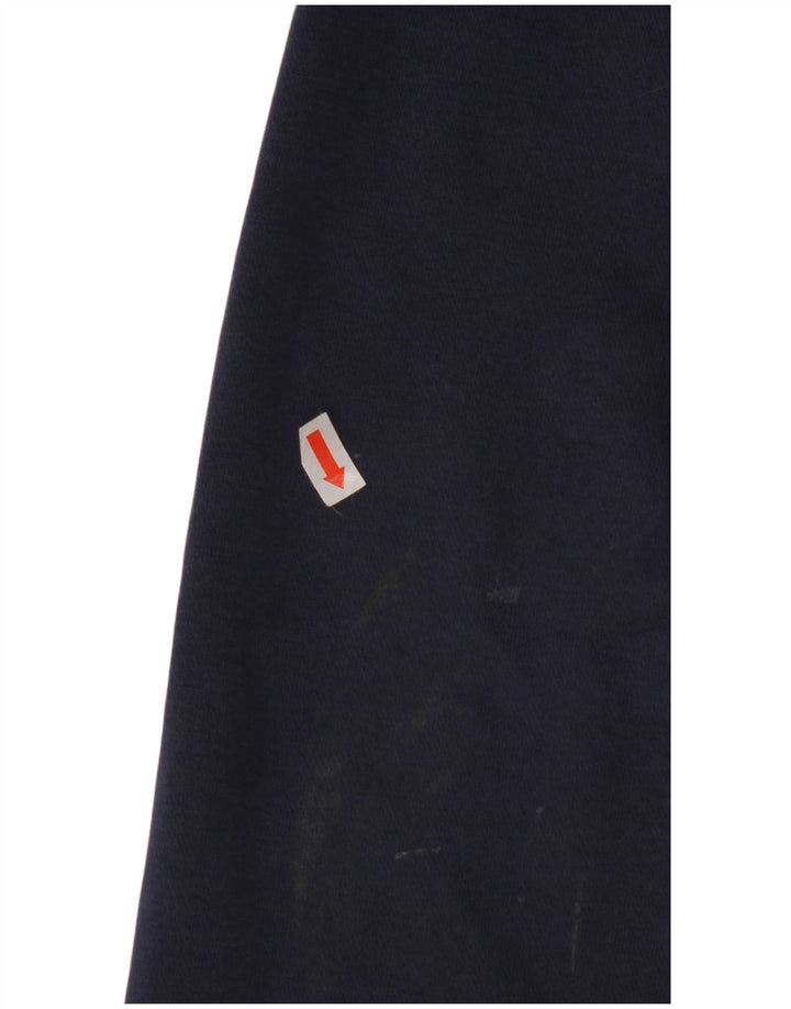 NIKE Mens Hoodie Jumper XL Navy Blue Cotton